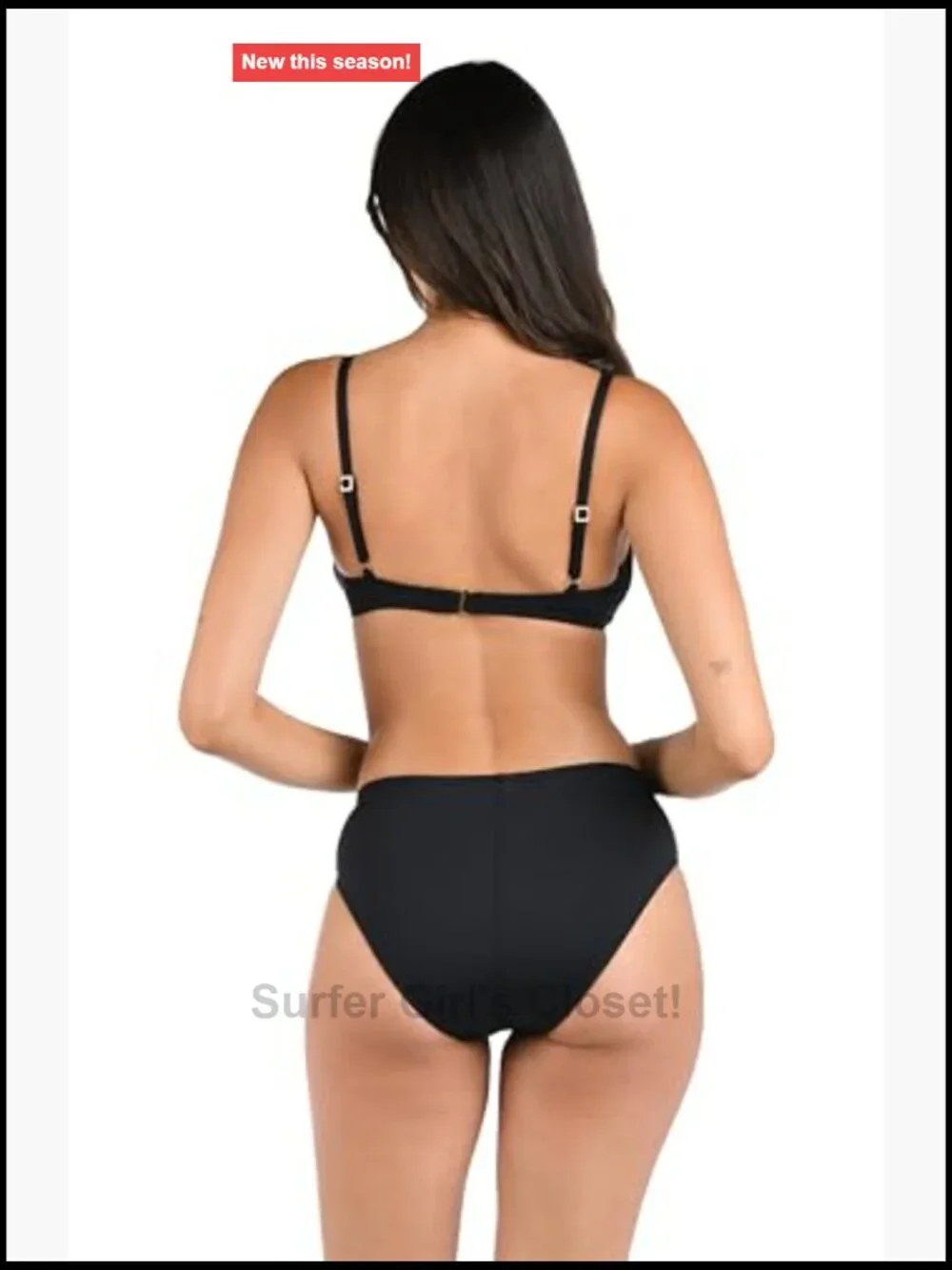 Over The Shoulder Wrap Bikini Swimsuit Top - Nylon Blend